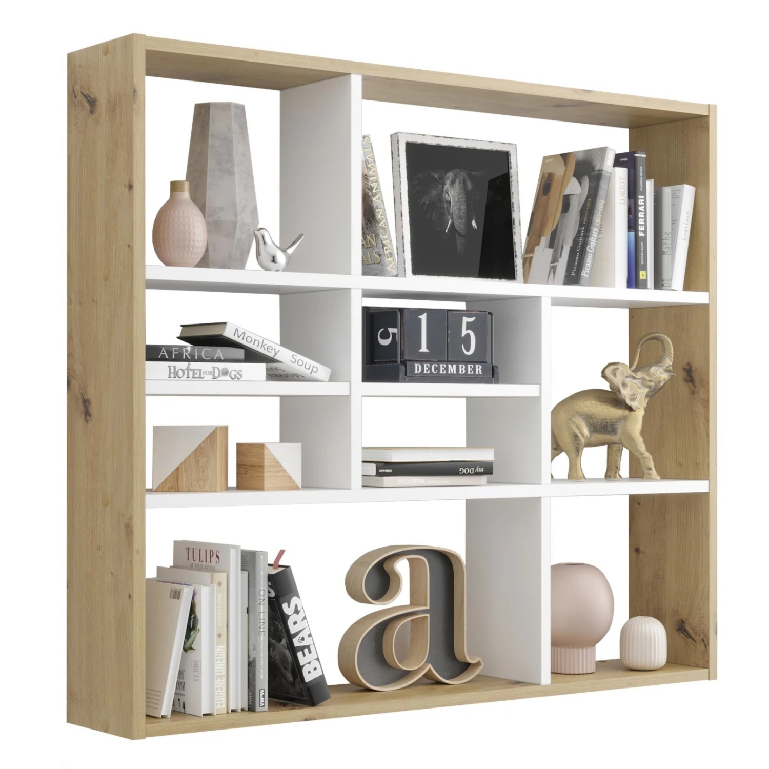 Wandregal - Artisan Eiche - weiß - 90 cm breit 1 Wandregal - Artisan Eiche - weiß - 90 cm breit