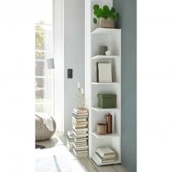 Eckregal - weiß - 142 cm hoch -Esszimmer Verkaufsgeschäft 0153001900 05 1600Wx1600H