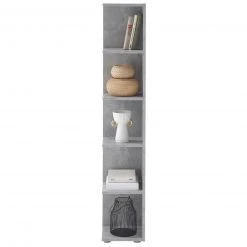 Eckregal - Beton-Optik - 142 cm hoch -Esszimmer Verkaufsgeschäft 0153001901 03 1600Wx1600H