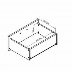 Sideboard - Bartex Eiche-grau - 4 Schubkästen - 185 cm -Esszimmer Verkaufsgeschäft 0153002800 04 1600Wx1600H