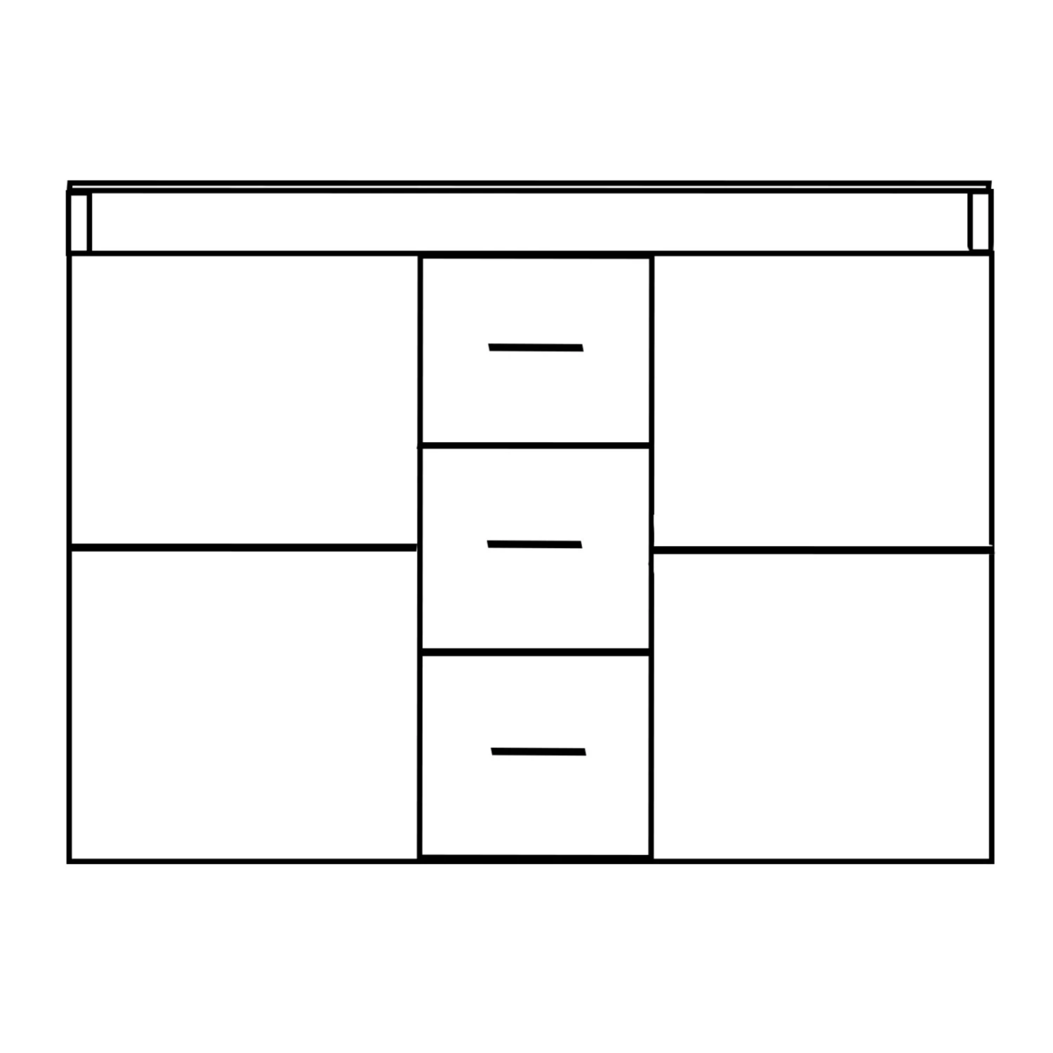 Sideboard - Beton-weiß - 178 cm 2 Sideboard - Beton-weiß - 178 cm – Bild 2