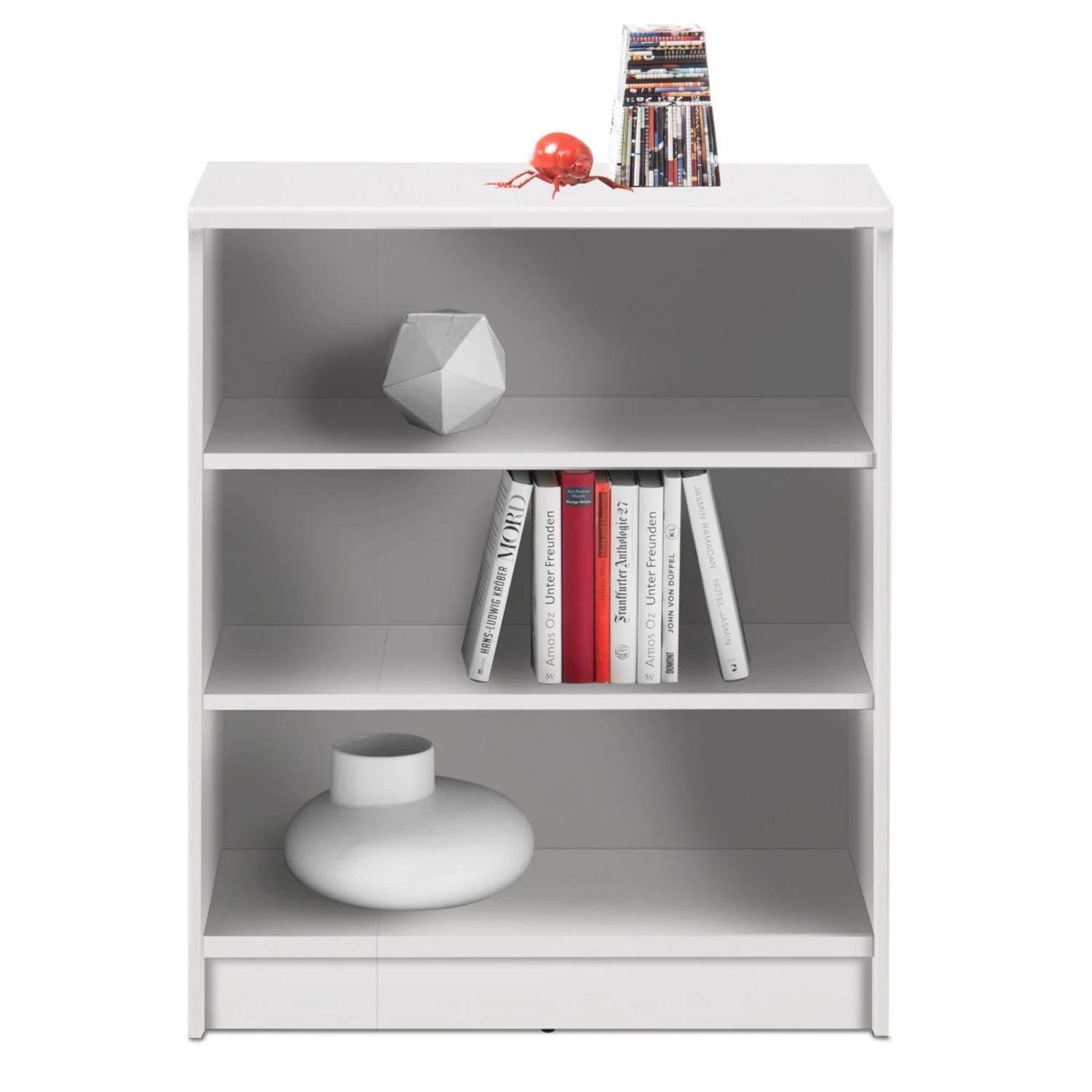 Regal - weiß - 86 cm hoch 1 Regal - weiß - 86 cm hoch