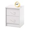 Kommode - weiß - 38 cm