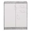 Kommode - Beton-weiß - 74 cm
