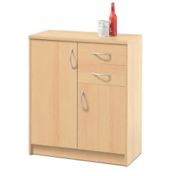 Kommode - Buche - 2 Schubkästen - 74 cm