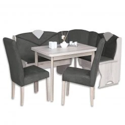 4-teilige Eckbankgruppe - Sandeiche - 160x120 cm