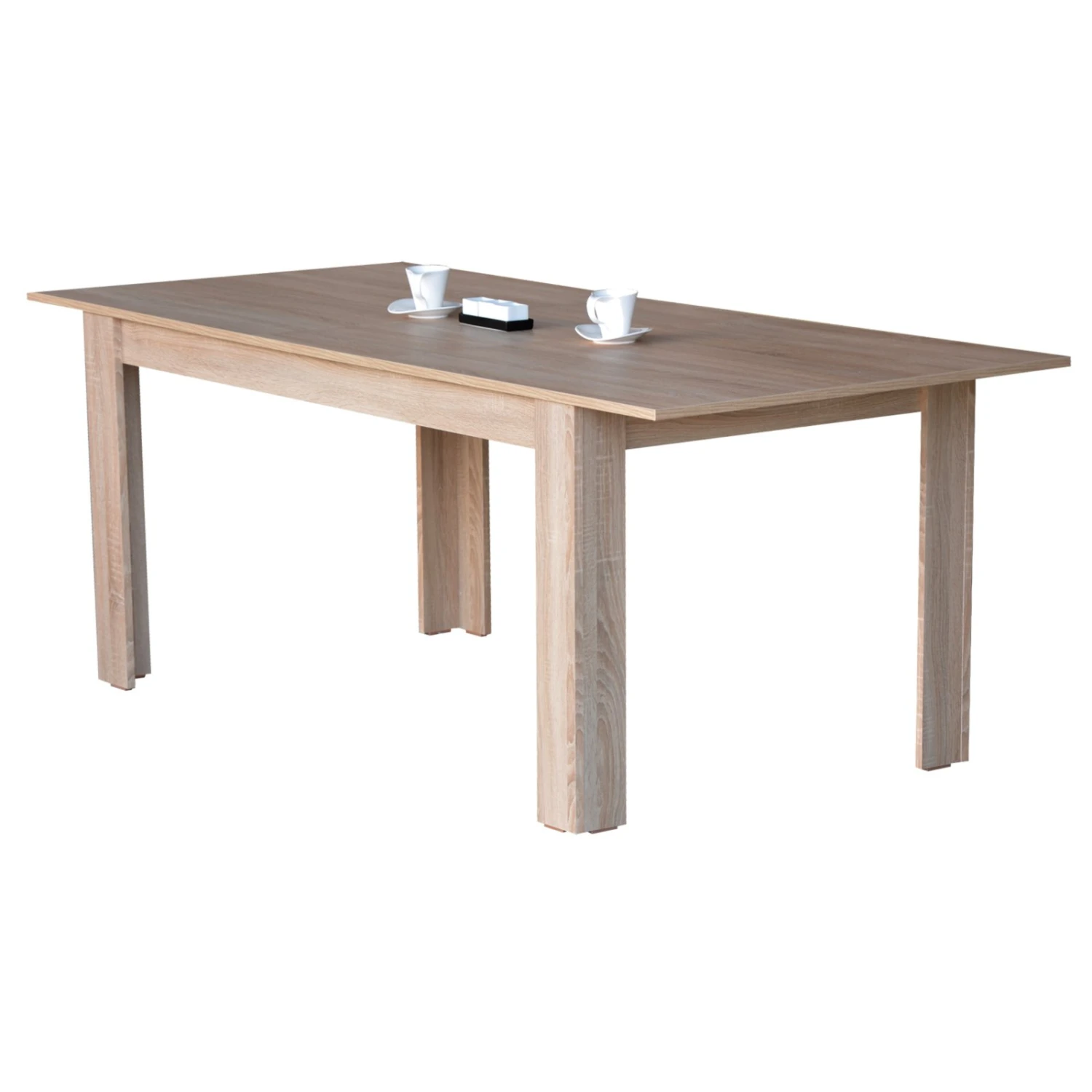 Esstisch - Eiche Sonoma - ausziehbar - 160x90 cm 3 Esstisch - Eiche Sonoma - ausziehbar - 160x90 cm – Bild 3