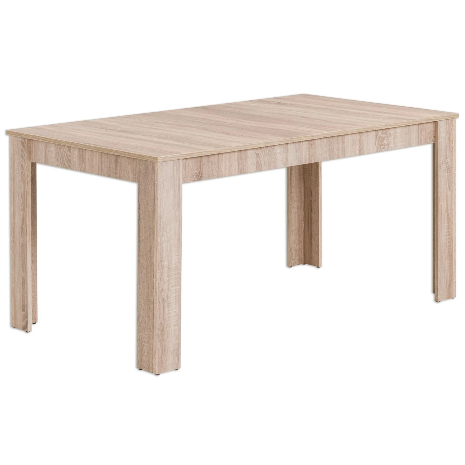 Esstisch - Eiche Sonoma - ausziehbar - 160x90 cm 1 Esstisch - Eiche Sonoma - ausziehbar - 160x90 cm