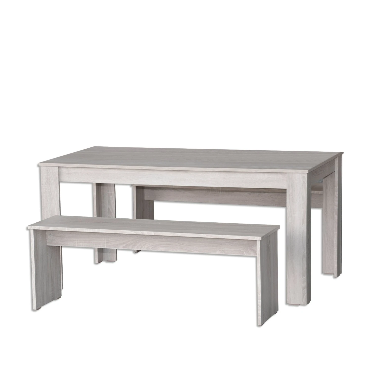 Tischgruppe - Sandeiche - 3-teilig - Sitzbänke 1 Tischgruppe - Sandeiche - 3-teilig - Sitzbänke