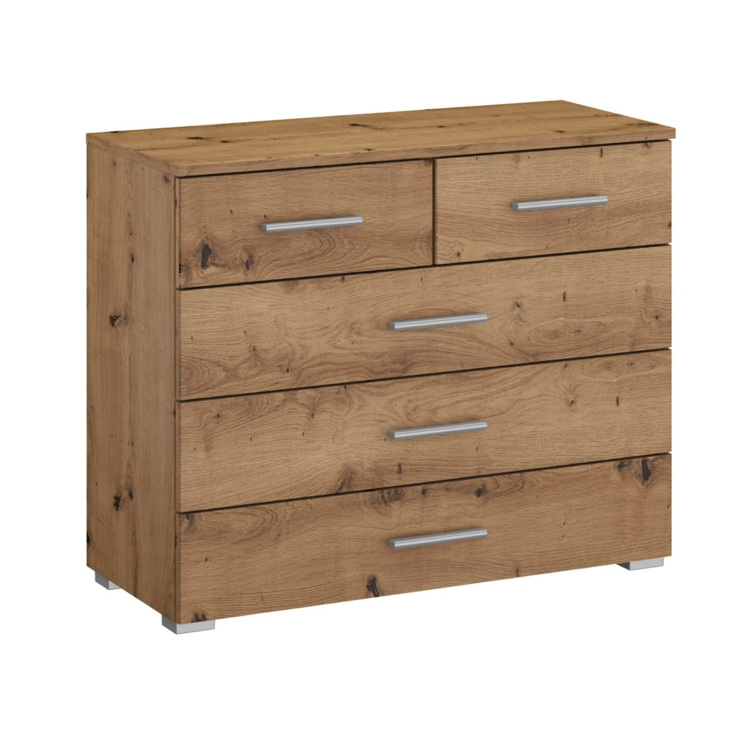 Kommode - Artisan Eiche - 5 Schubkästen - 80 cm 1 Kommode - Artisan Eiche - 5 Schubkästen - 80 cm
