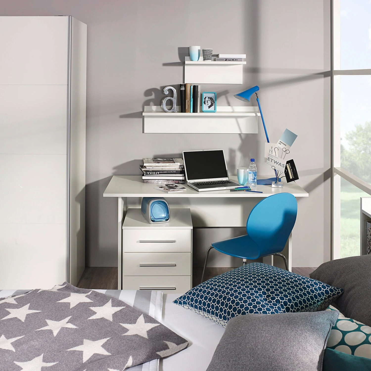 Wandboard - weiß - 92 cm breit 2 Wandboard - weiß - 92 cm breit – Bild 2