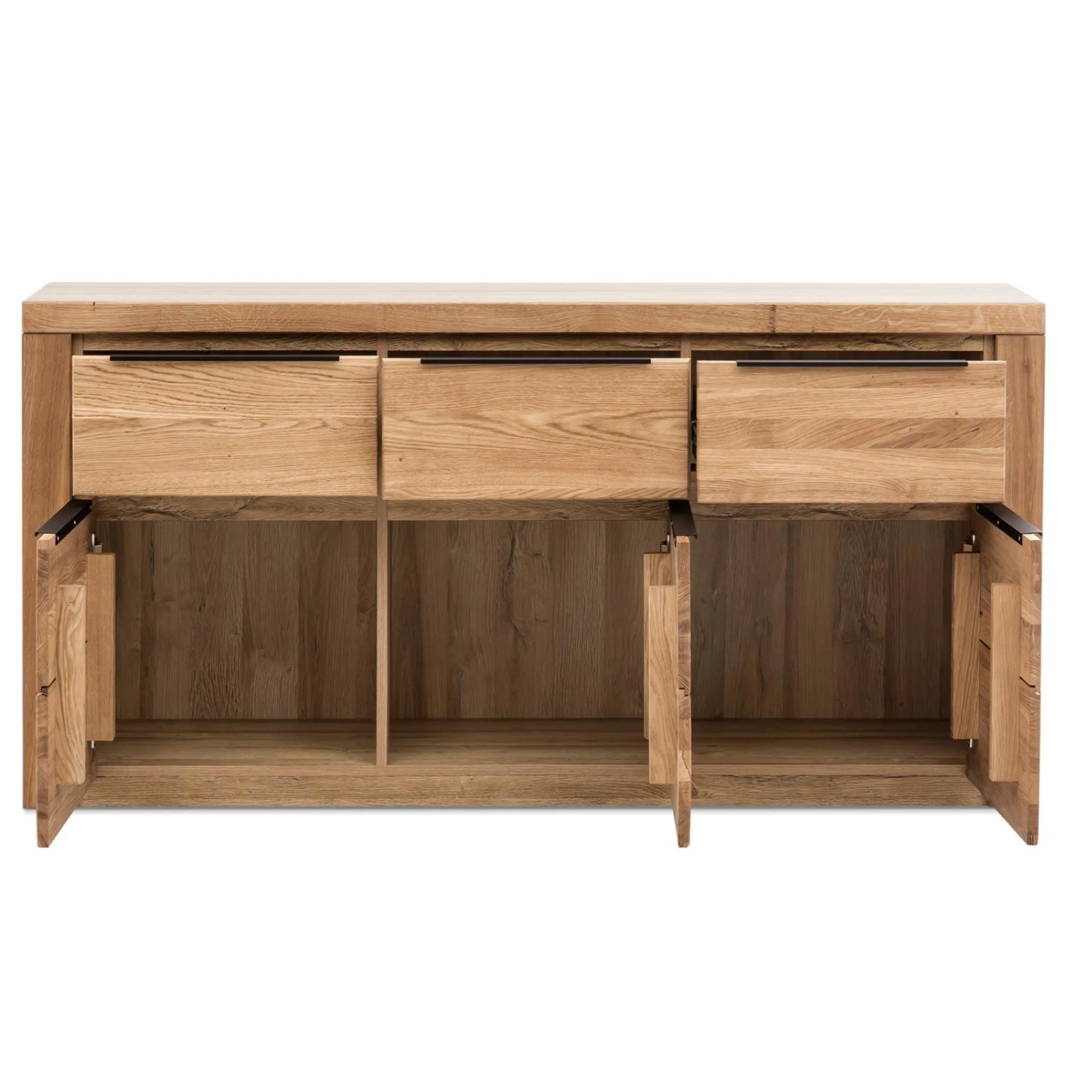 Sideboard - Eiche - teilmassiv - 160 cm breit 2 Sideboard - Eiche - teilmassiv - 160 cm breit – Bild 2