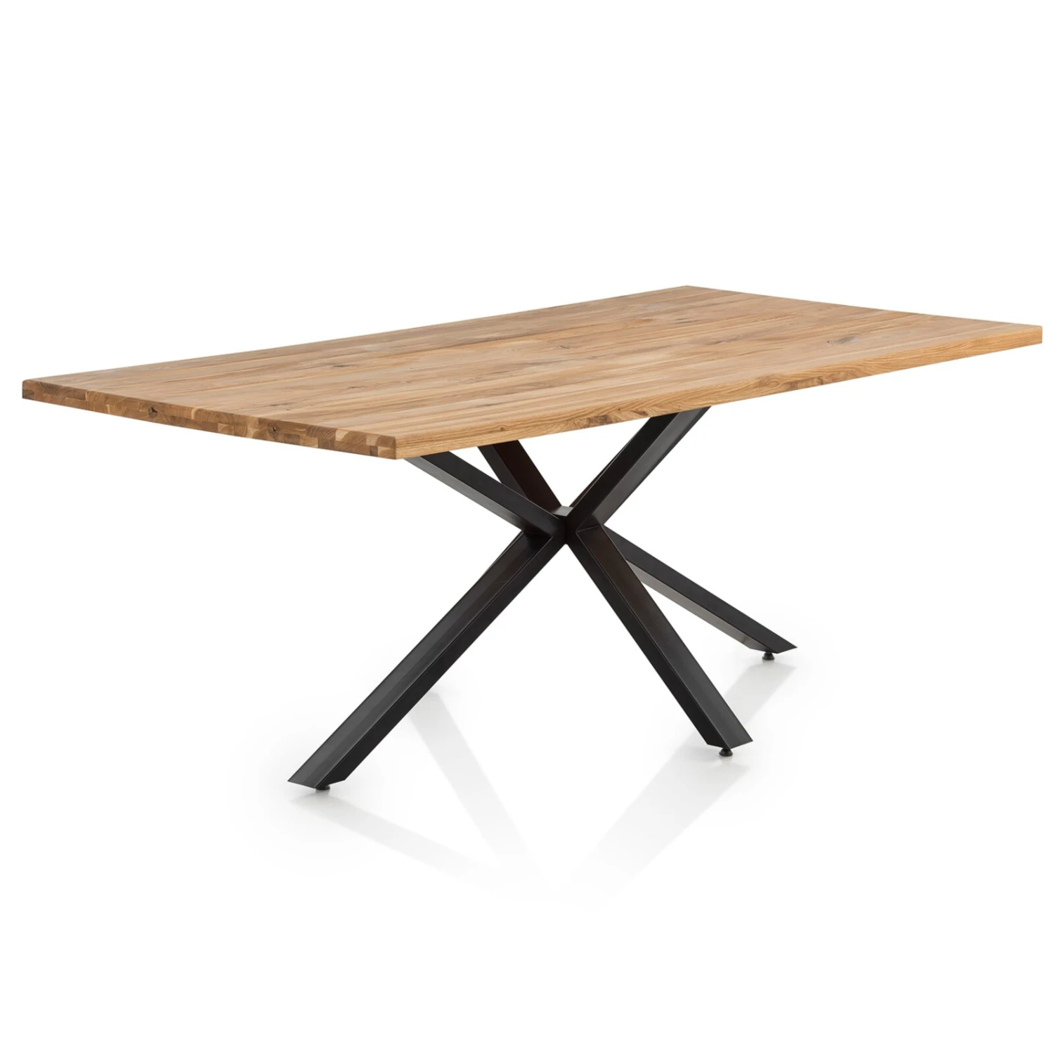 Esstisch - Eiche massiv-schwarz - 200x100 cm 2 Esstisch - Eiche massiv-schwarz - 200x100 cm – Bild 2