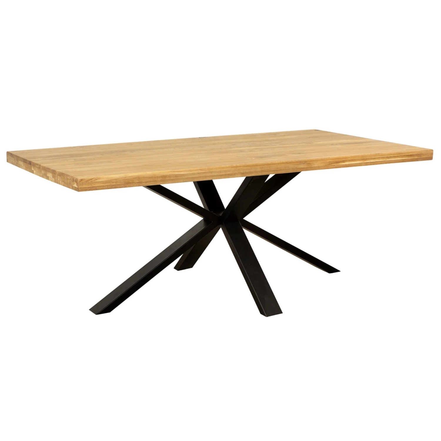 Esstisch - Eiche massiv-schwarz - 200x100 cm 1 Esstisch - Eiche massiv-schwarz - 200x100 cm