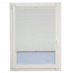 Plissee-Faltstore - weiß - 90x220 cm