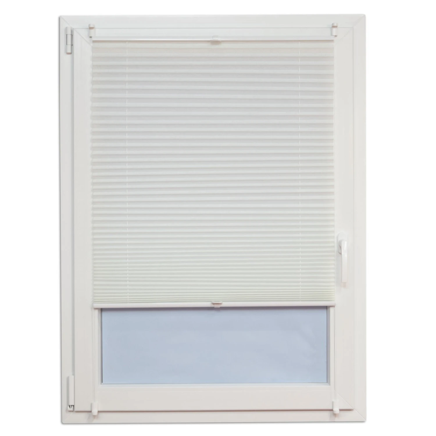 Plissee-Faltstore - weiß - 90x220 cm 1 Plissee-Faltstore - weiß - 90x220 cm