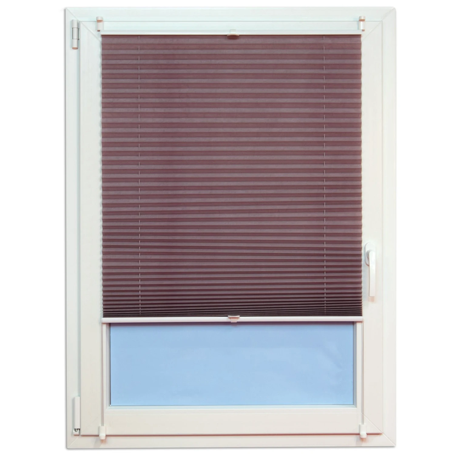 Plissee-Faltstore - mauve - 90x220 cm 1 Plissee-Faltstore - mauve - 90x220 cm