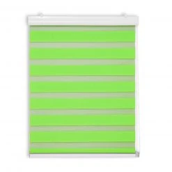 Doppelrollo mit Blende - grün - 80x180 cm