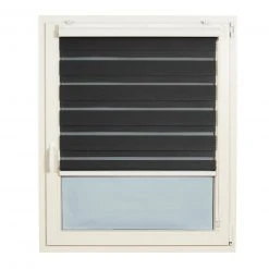 Doppelrollo - anthrazit - 80x180 cm