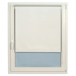 Verdunklungsrollo - weiß - 60x160 cm