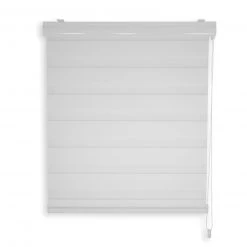Doppelrollo - weiß - 60x180 cm