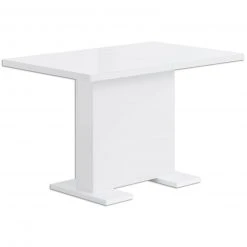 Esstisch - weiß lackiert - ausziehbar