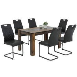 Esstisch - Oldwood - schwarz - 140x80 cm 5 Esstisch - Oldwood - schwarz - 140x80 cm -Esszimmer Verkaufsgeschäft 0405004200 03 1600Wx1600H