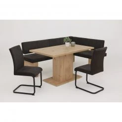 Säulentisch LINN - Artisan Eiche - 138 cm -Esszimmer Verkaufsgeschäft 0405006200 03 1600Wx1600H