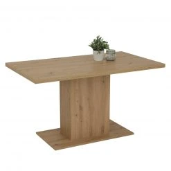 Säulentisch LINN - Artisan Eiche - 138 cm