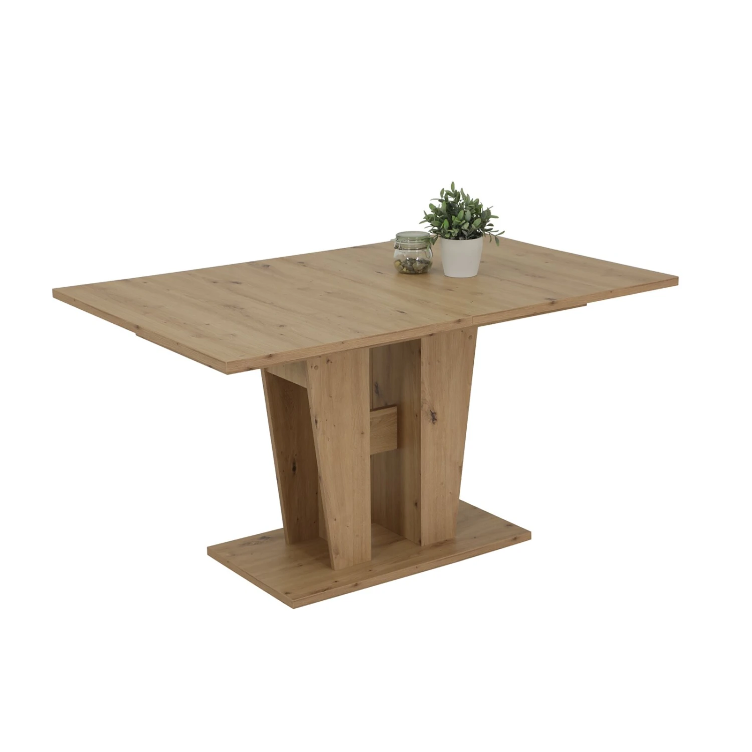 Säulentisch MALIA T - Artisan Eiche - ausziehbar 1 Säulentisch MALIA T - Artisan Eiche - ausziehbar