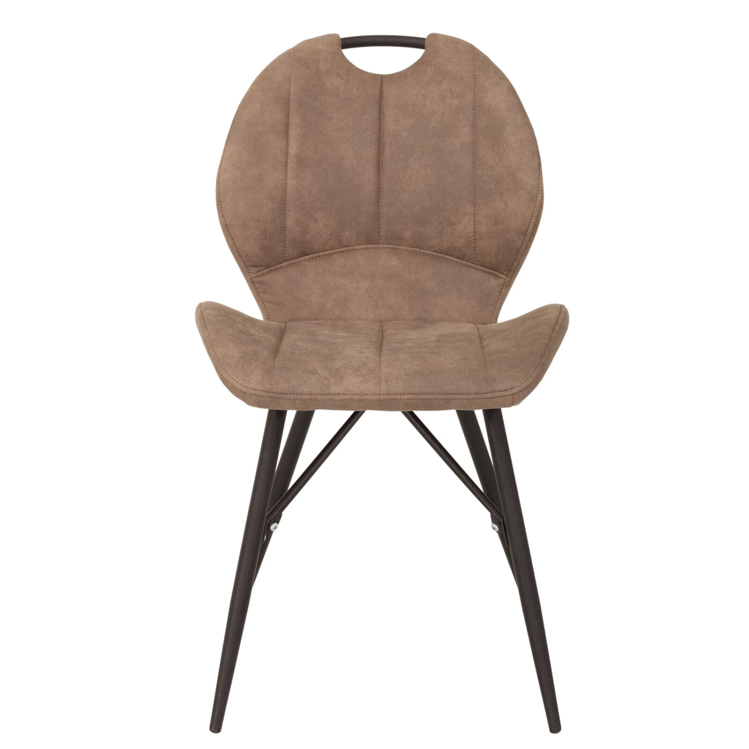 Polsterstuhl - schlamm-schwarz - Microfasersitz 2 Polsterstuhl - schlamm-schwarz - Microfasersitz – Bild 2