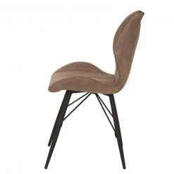 Polsterstuhl - schlamm-schwarz - Microfasersitz 7 Polsterstuhl - schlamm-schwarz - Microfasersitz -Esszimmer Verkaufsgeschäft 0405006900 03 1600Wx1600H