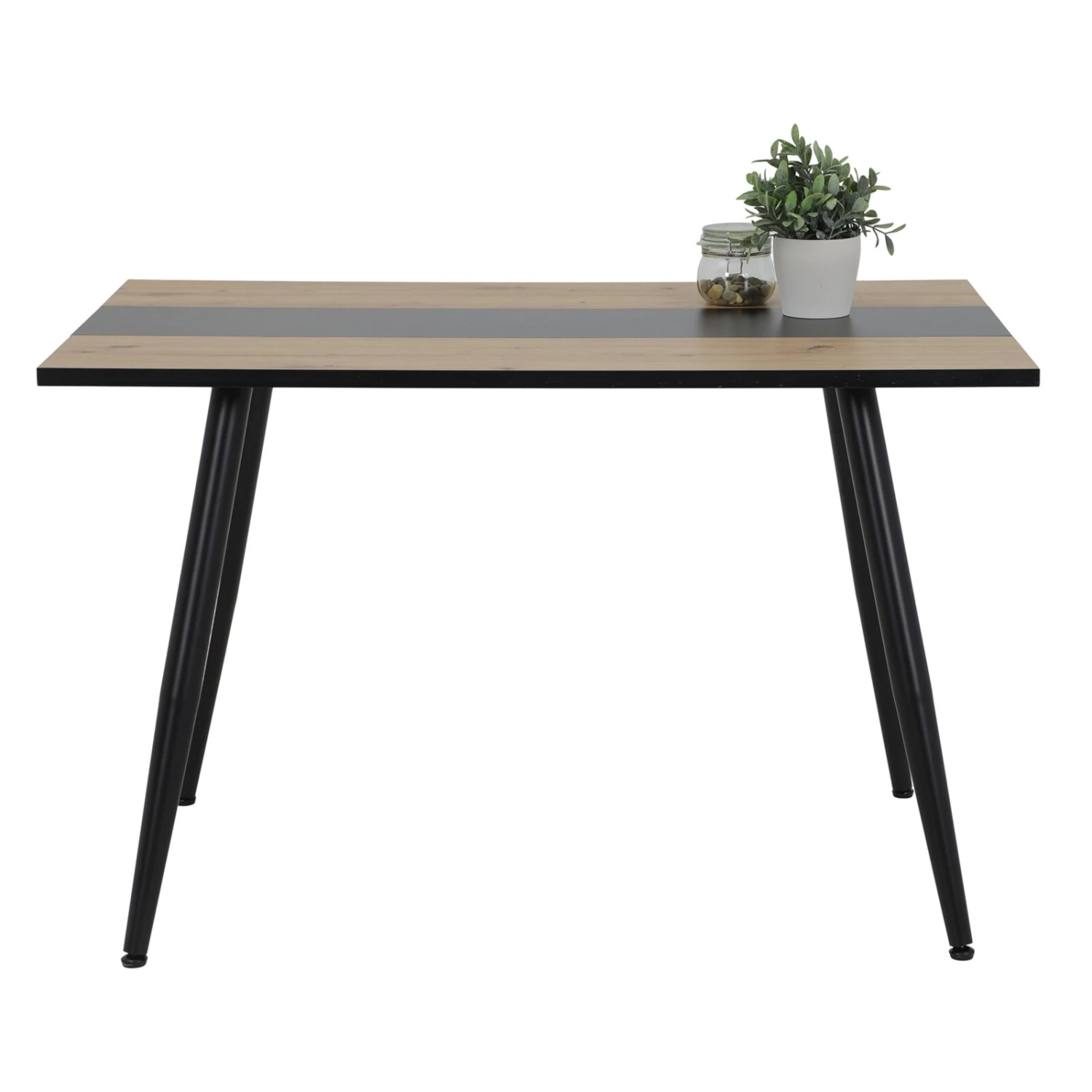 Esstisch - Artisan Eiche - schwarz - 120x80 cm 2 Esstisch - Artisan Eiche - schwarz - 120x80 cm – Bild 2