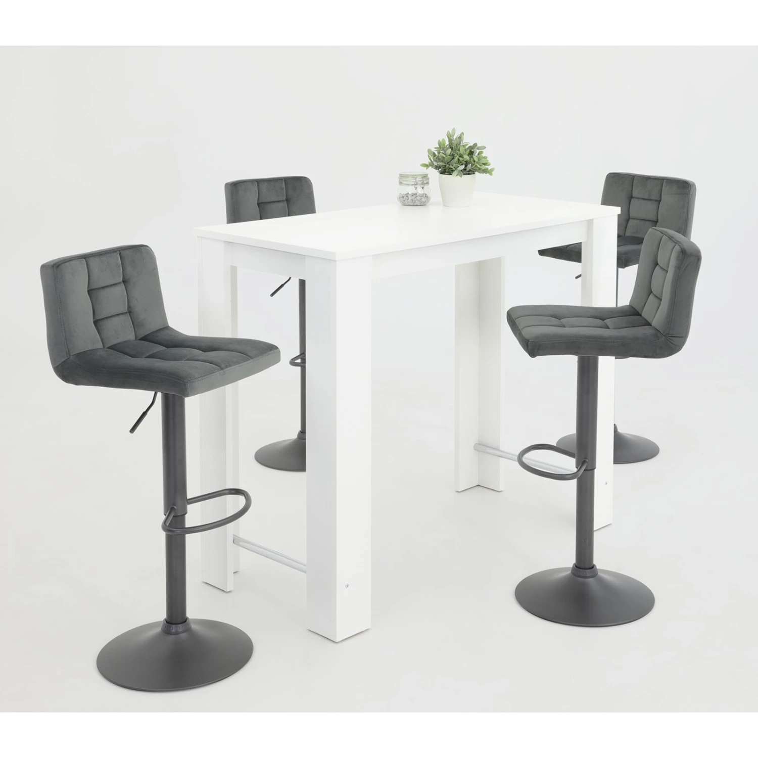 Bartisch - weiß - 120x58 cm 2 Bartisch - weiß - 120x58 cm – Bild 2