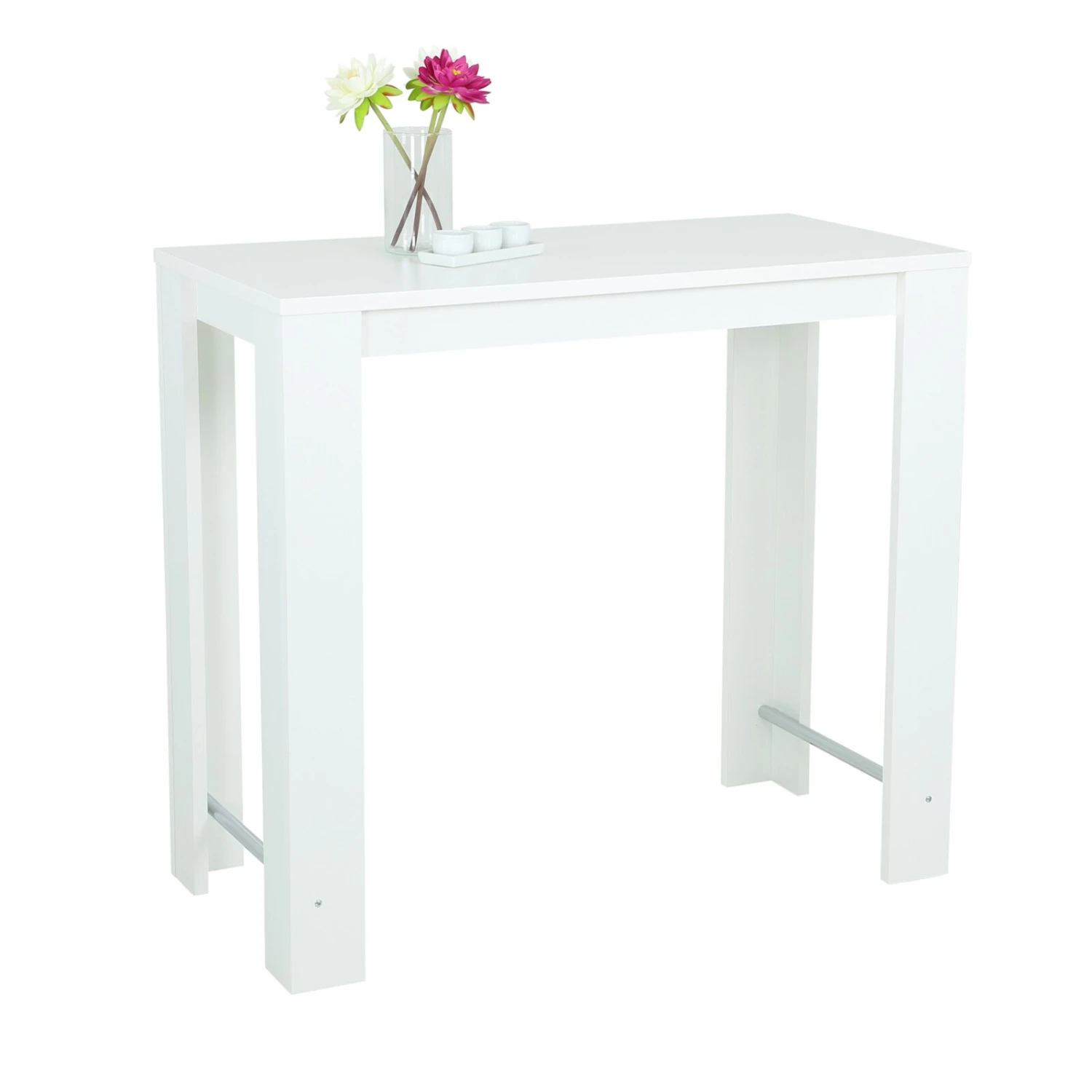 Bartisch - weiß - 120x58 cm 1 Bartisch - weiß - 120x58 cm