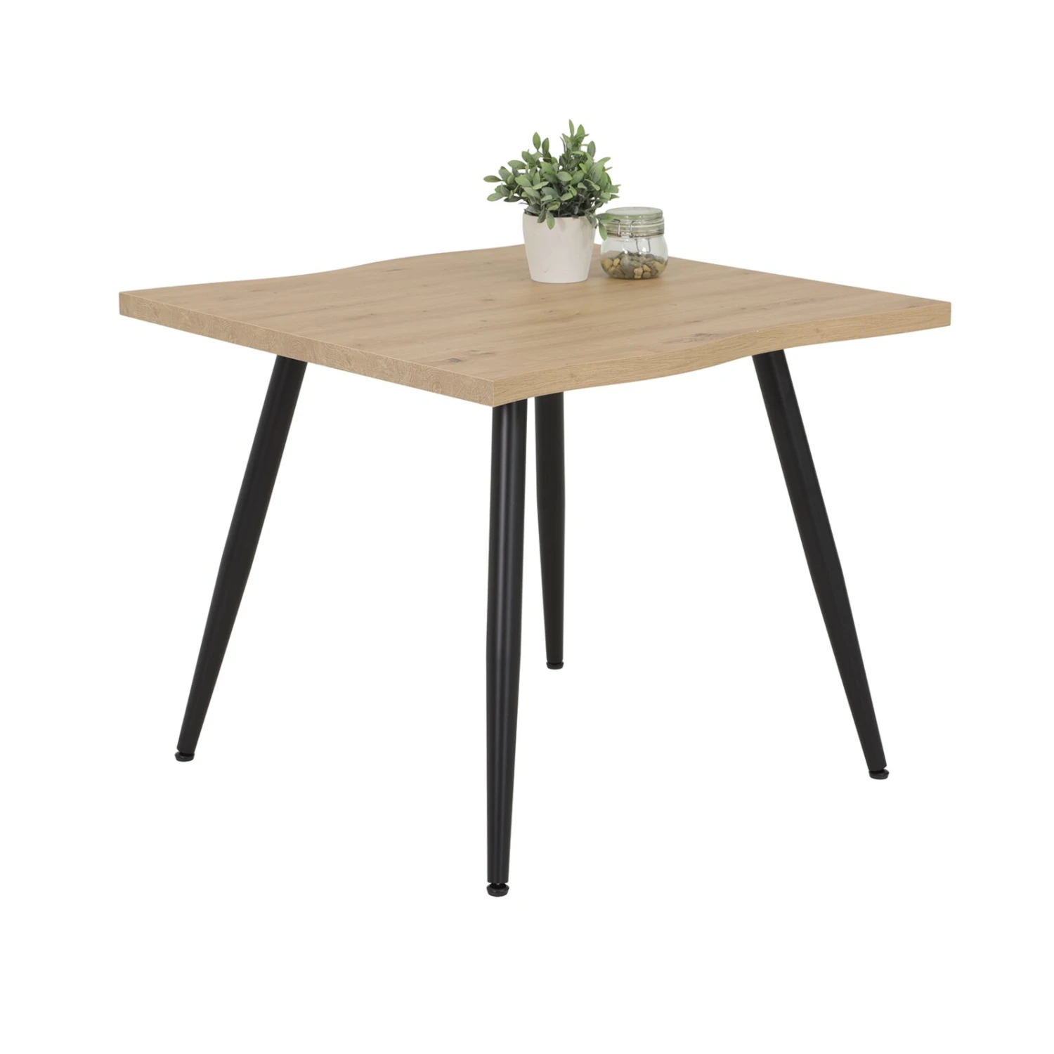 Esstisch - Artisan Eiche-schwarz - 90 cm 2 Esstisch - Artisan Eiche-schwarz - 90 cm – Bild 2