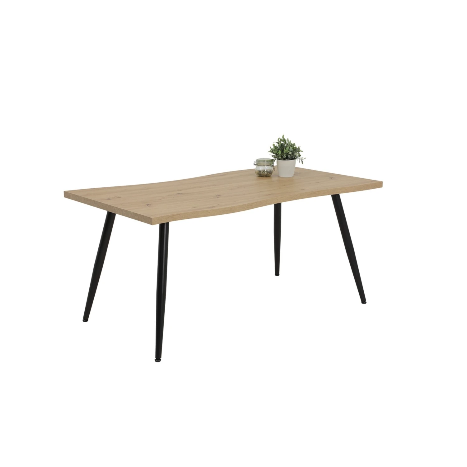 Esstisch - Artisan Eiche-schwarz - 160 cm 1 Esstisch - Artisan Eiche-schwarz - 160 cm