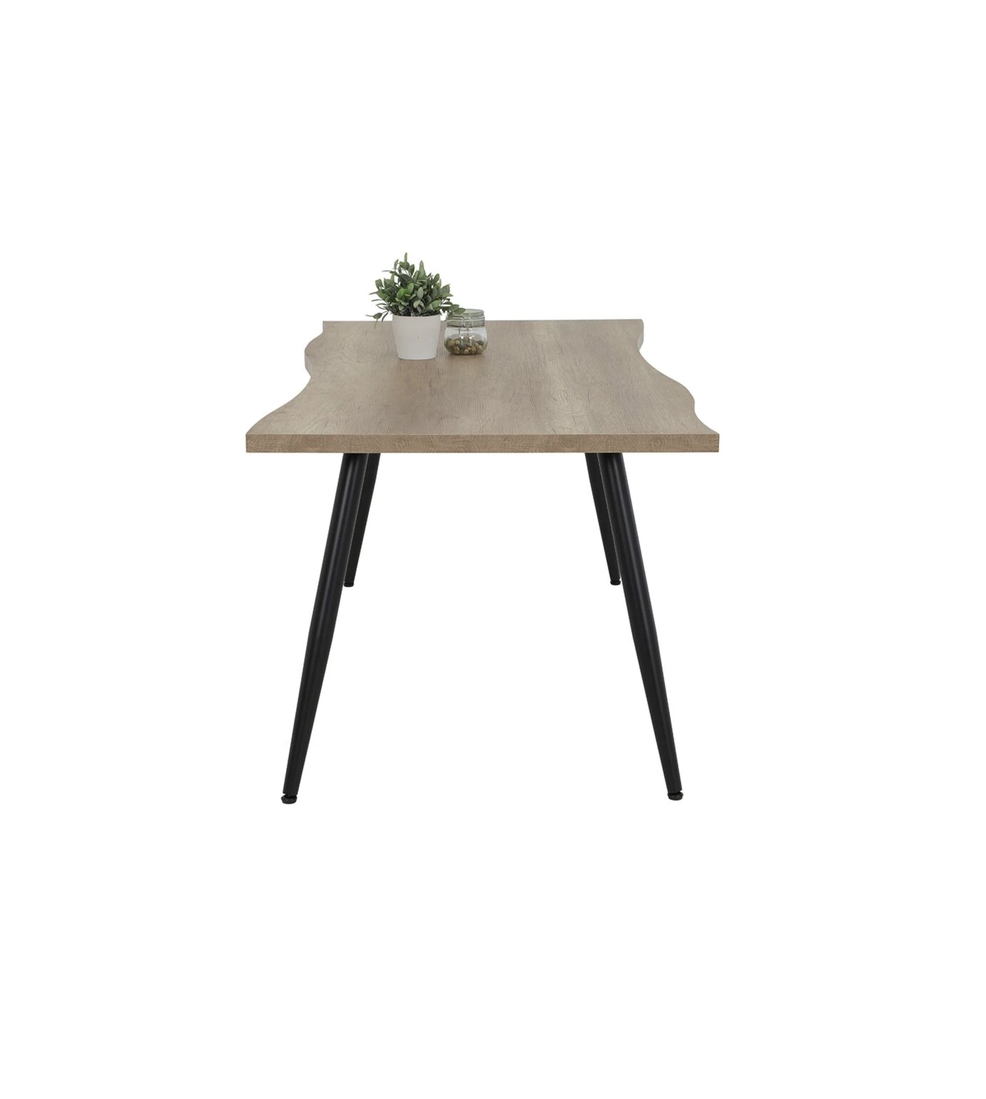 Esstisch - Wildeiche-schwarz - 180 cm 2 Esstisch - Wildeiche-schwarz - 180 cm – Bild 2