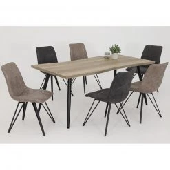 Esstisch - Wildeiche-schwarz - 180 cm 5 Esstisch - Wildeiche-schwarz - 180 cm -Esszimmer Verkaufsgeschäft 0405007500 03 1600Wx1600H