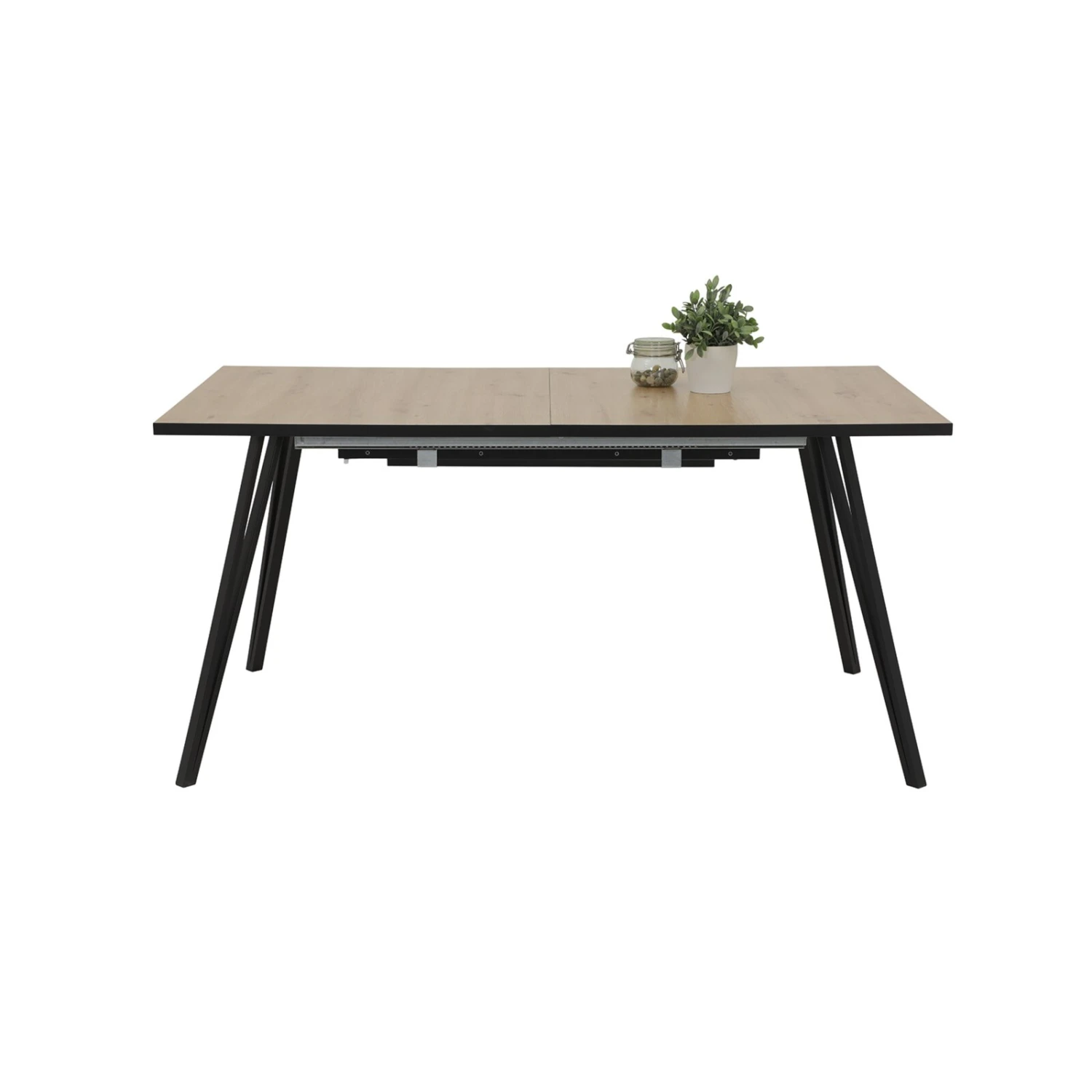 Esstisch - Artisan Eiche-schwarz - ausziehbar 2 Esstisch - Artisan Eiche-schwarz - ausziehbar – Bild 2