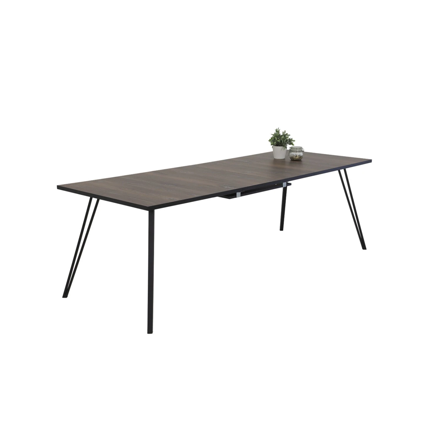 Esstisch - Zinneiche-schwarz - ausziehbar 3 Esstisch - Zinneiche-schwarz - ausziehbar – Bild 3