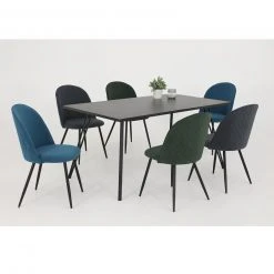 Esstisch - Burned Wood - schwarz - 160 cm -Esszimmer Verkaufsgeschäft 0405008601 04 1600Wx1600H