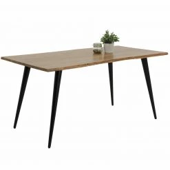 Esstisch - Akazie massiv - Baumkante - 160x90 cm