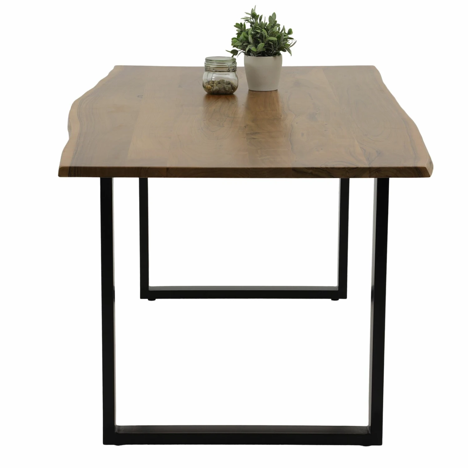 Esstisch - Akazie massiv - Baumkante - 160x90 cm 2 Esstisch - Akazie massiv - Baumkante - 160x90 cm – Bild 2