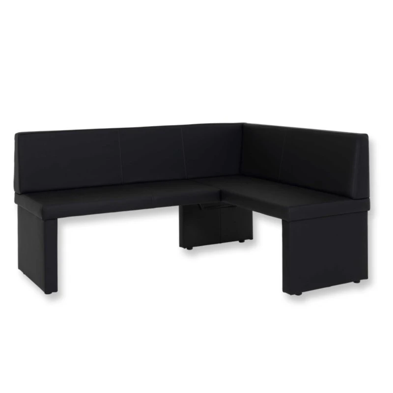 Eckbank - schwarz - links - 168x128 cm 1 Eckbank - schwarz - links - 168x128 cm