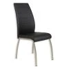 Polsterstuhl - schwarz - Lederoptik