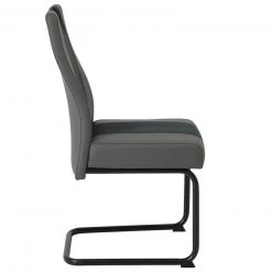 Schwingstuhl - grau-anthrazit - Stoff-Lederoptik-Mix -Esszimmer Verkaufsgeschäft 0405033401 04 1600Wx1600H