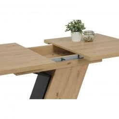 Säulentisch - Artisan Eiche - schwarz - ausziehbar 10 Säulentisch - Artisan Eiche - schwarz - ausziehbar -Esszimmer Verkaufsgeschäft 0405035000 05 1600Wx1600H