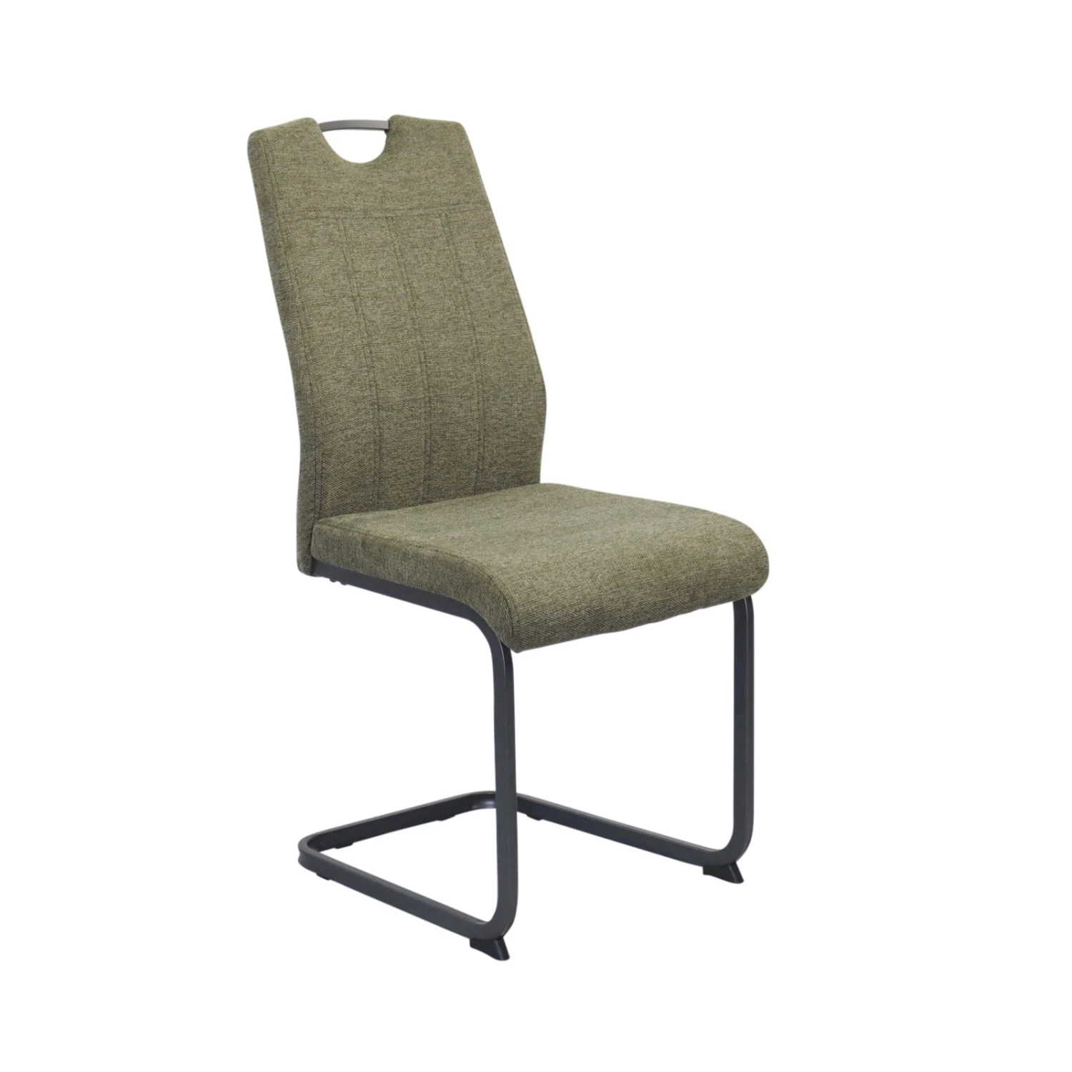 Schwingstuhl - grün-schwarz - Steppnähte - mit Griff 1 Schwingstuhl - grün-schwarz - Steppnähte - mit Griff