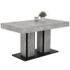 Esstisch - Betonoptik-anthrazit - ausziehbar bis 180 cm